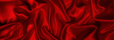 Silky red fabric colored with low-impact dyes