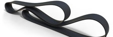 Flat transmission rubber belts