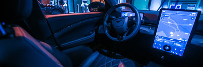 Interior of a car